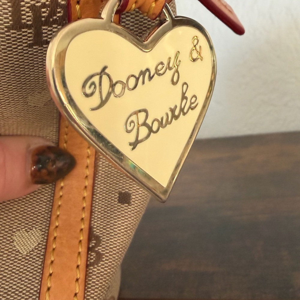 Dooney & Bourke Tan and Gold Shoulder Bag